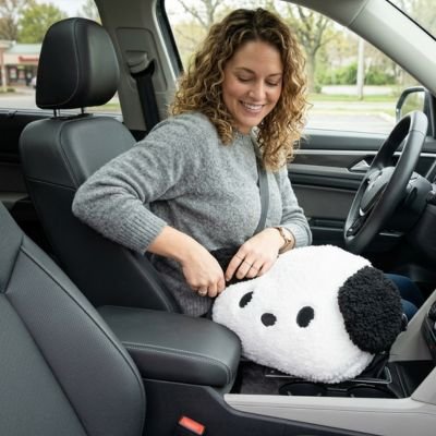 Coussin voiture lombaire en forme de chiot pratique pour l'intérieur de voiture