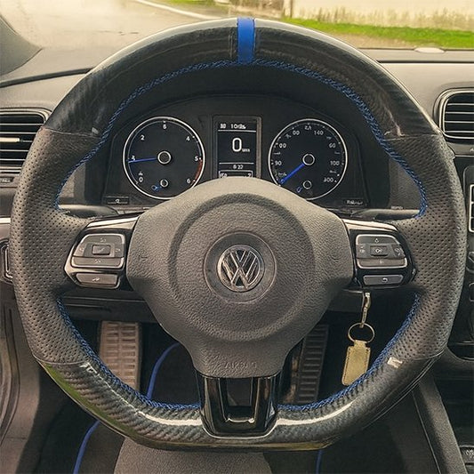 Couvre volant a coudre bleu