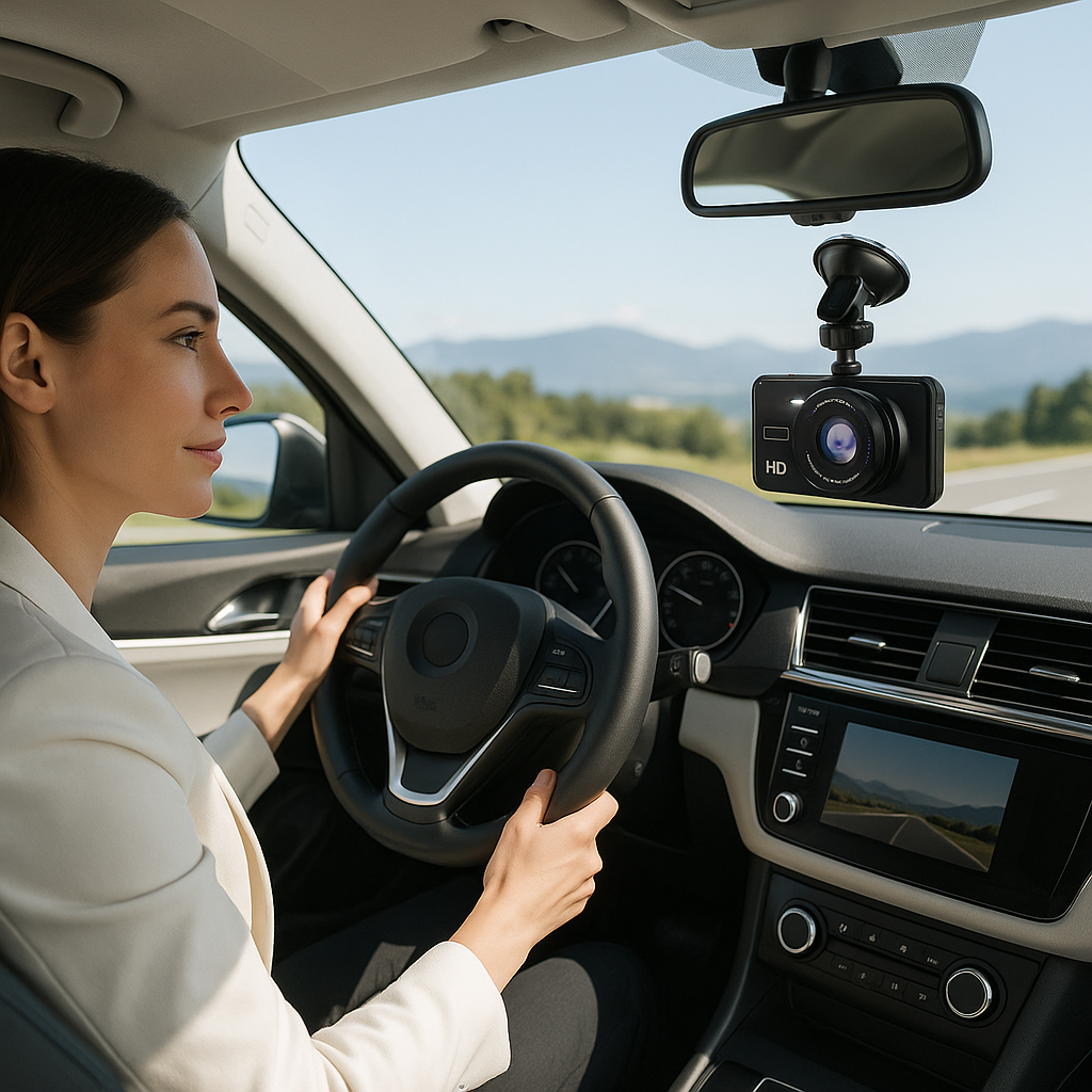 DASHCAM POUR VOITURE AVEC VISION NOCTURNE CLAIRE