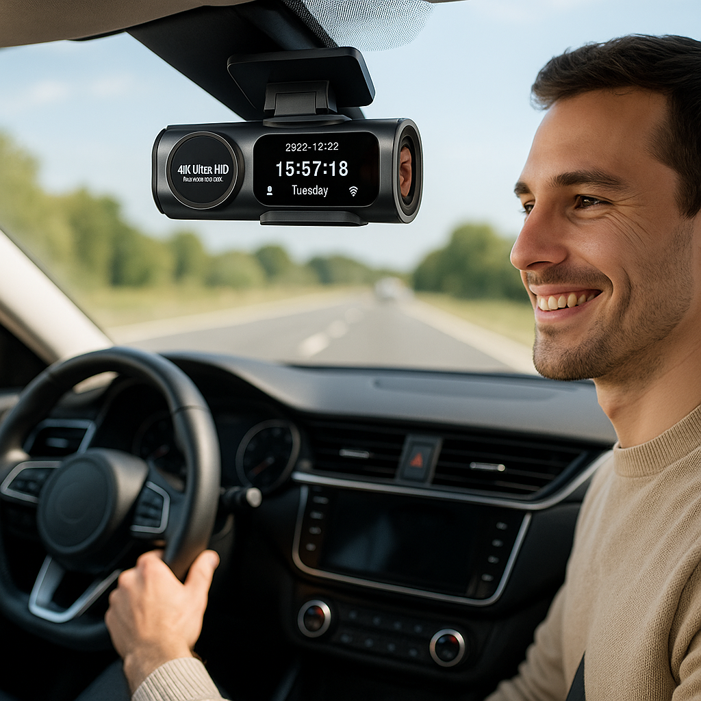 DASHCAM POUR VOITURE WIFI GPS INTEGRE ET ENREGISTREUR VIDEO
