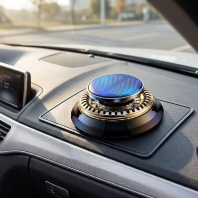 Diffuseur de parfum d'aromathérapie solaire pour voiture