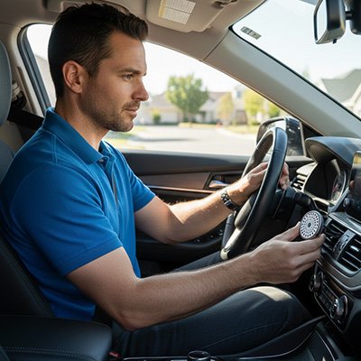 Diffuseur de parfum désodorisant de voiture rechargeable