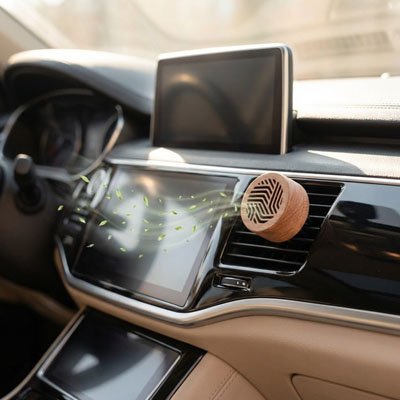 Diffuseur de parfum diffuseur de voiture en bois sculpté