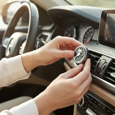 Diffuseur de parfum pour voiture glisser dans la vanne d'aération d'une voiture
