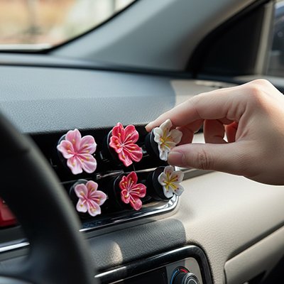 Diffuseur parfum voiture en forme de fleur