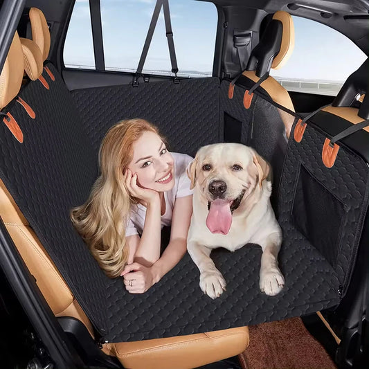 TRANSPORT D’ANIMAUX EN TOUTE SÉCURITÉ AVEC HOUSSE DE SIEGE DE VOITURE