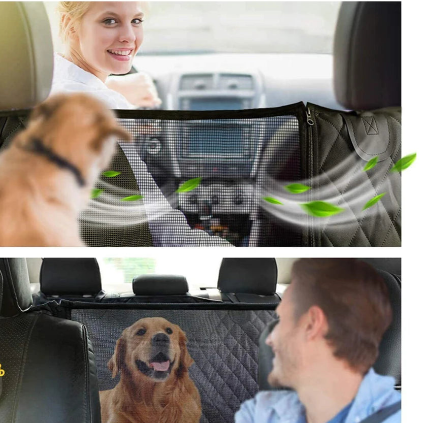Housse de siège de voiture en forme de hamac pour la sécurité des animaux.
