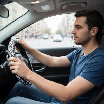 Housse de volant Juste de volant de voiture sans anneau intérieur