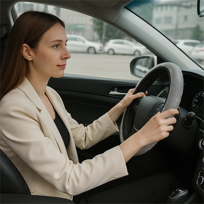 Housse de volant voiture universelle élastique