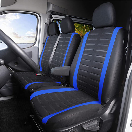 HOUSSE SIEGE VOITURE OFFRANT UN SOUTIEN ERGONOMIQUE AU DOS BLEUE