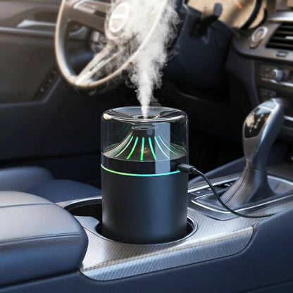 Humidificateur voiture Sérénité installé dans l’habitacle