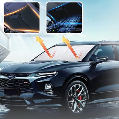 Pare-soleil-pour-voiture-replié-montrant-sa-compacité-pour-le-rangement