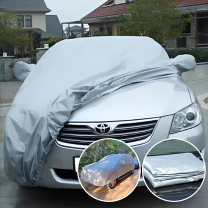 BACHE-VOITURE-LEGERE-ET-PLIABLE-POUR-PROTEGER-VOITURE- STATIONNEE