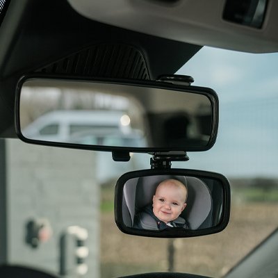 Miroir bebe pour voiture lentille convexe avec large champ de vision