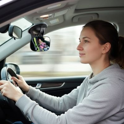 Miroir voiture vue grand Angle moniteur Anti-éblouissement