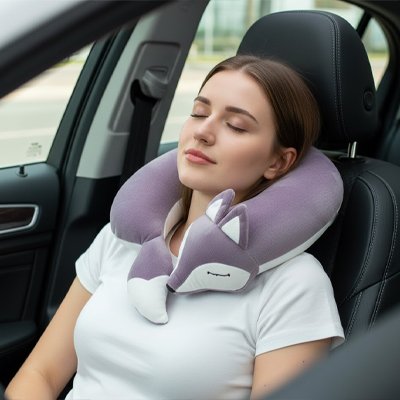 Oreiller de voyage confortable pour dormir pendant les trajets