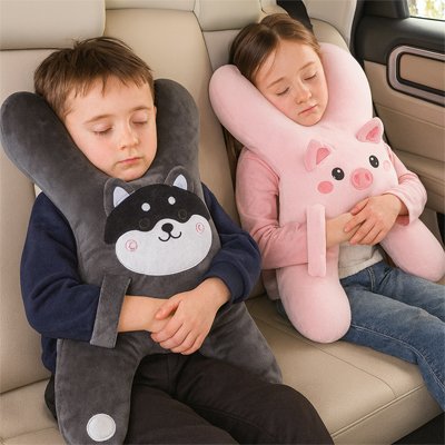 Oreiller de voyage enfant compatible avec sièges auto et avion