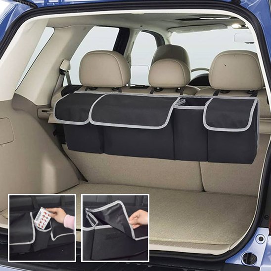 Organisateur coffre voiture avec poches profondes