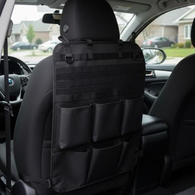 Organisateur de siege voiture avec compartiments multiples