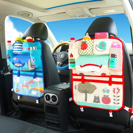 Organisateur de voiture enfant anti chute objets