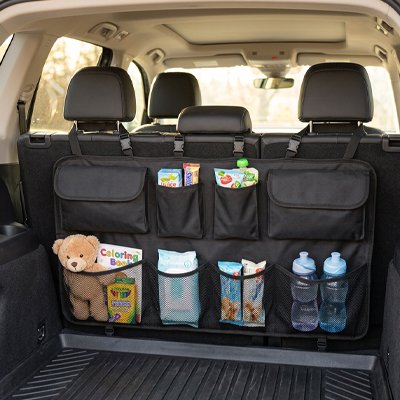Organisation coffre voiture Kit d'organisation suspendu pour siège arrière de voiture