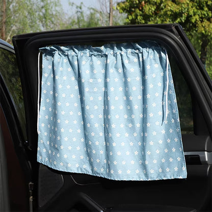 PAR SOLEIL VOITURE COULEUR VIVE POUR ATTIRER L ATTENTION DES ENFANTS BLEU CLAIRE AVEC ETOILE BLANC