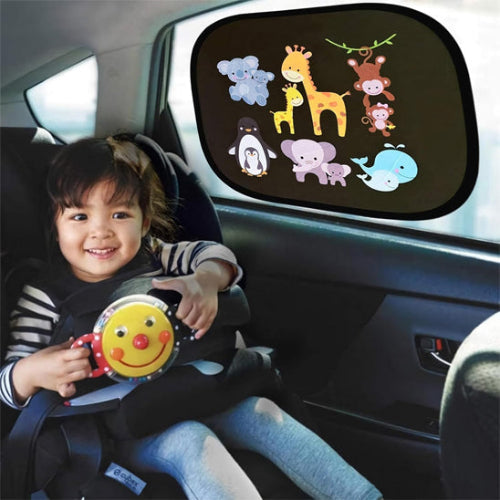 PARE SOLEIL BEBE VOITURE UTILISE EN ETE LORS D UN TRAJET ENFANT
