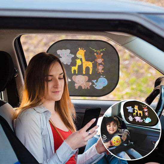PARE SOLEIL BEBE VOITURE INTERIEUR FRAIS ET CONFORTABLE
