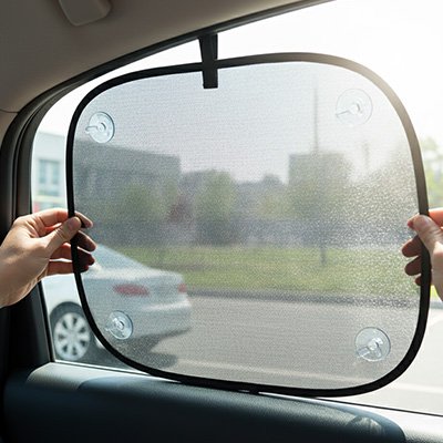 Pare soleil cars pliable et compact pour un rangement facile dans la voiture