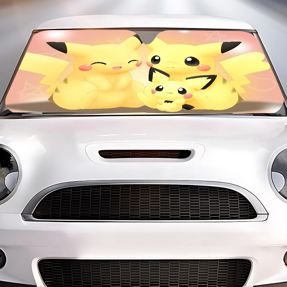 PARE-SOLEIL VOITURE BEBE AVEC DESIGN POKEMON COLORÉ

