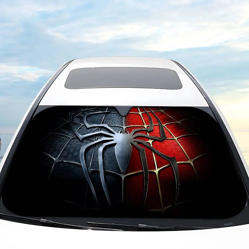 PROTEGES PAR UN PARE-SOLEIL VOITURE SPIDERMAN

