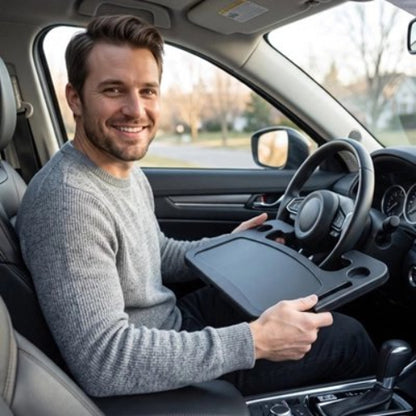 Plateau voiture​ plateau repas monté sur voiture