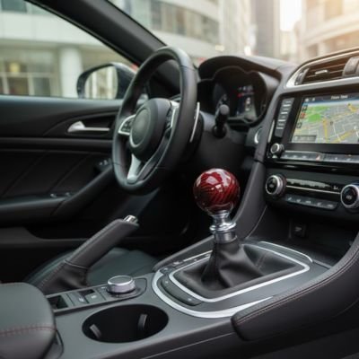 pommeau de levier de vitesse noir