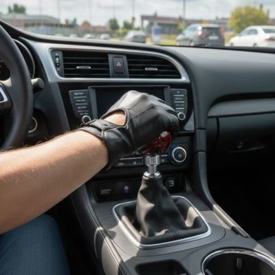 pommeau de levier de vitesse rouge