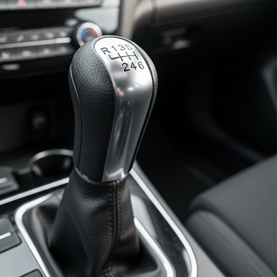 Pommeau de vitesse design sport noir mat