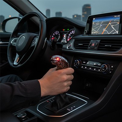 Pommeau de vitesse kobra décoratif pour habitacle moderne