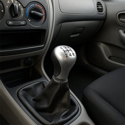 Pommeau de vitesse noir et rouge style sport