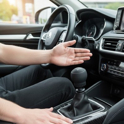 Pommeau de vitesse silicone-universel-noir