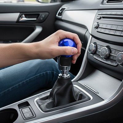 Pommeau levier de vitesse finition métal haute qualité