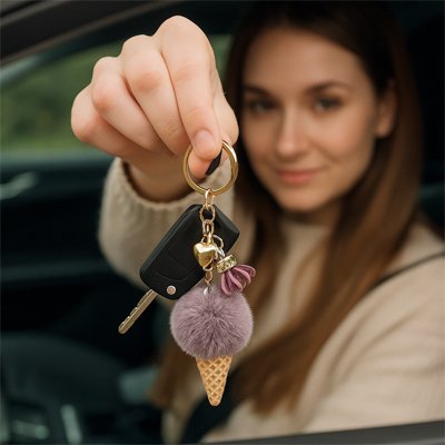 PORTE CLES MÉTAL LUXUEUX ET DURABLE
