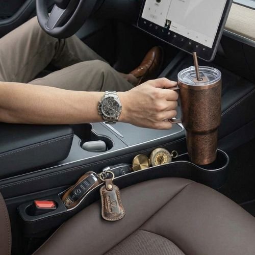 Porte gobelet Lot de 2 porte-gobelets pour l'espace entre les sièges de voiture