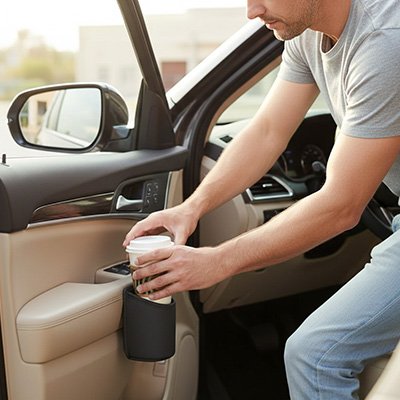 Porte-gobelets de voiture avec clip de fixation arrière