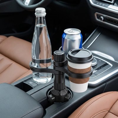 Porte gobelets Support de boissons à insertion rotative à 360 degrés