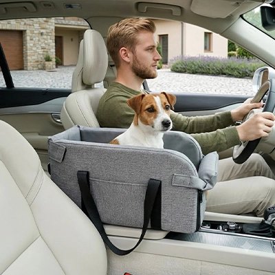 Protection  siège auto pour chien sac de voyage 