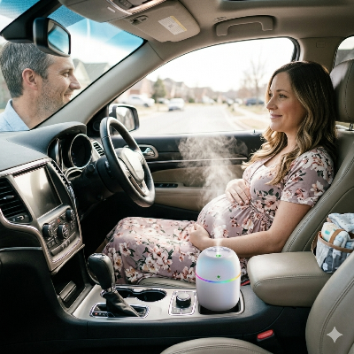 Purificateur et humidificateur d'air 2en1 format portable USB

