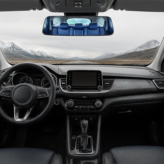 Retroviseur interieur HD verre Anti-éblouissement grand angle bleu