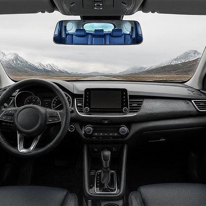 Retroviseur interieur HD verre Anti-éblouissement grand angle bleu
