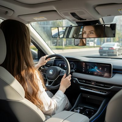 Retroviseur interieur voiture Rétroviseur à grande vue réglable dans la voiture