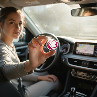 Sent bon pour voiture Papillon huile essentielle