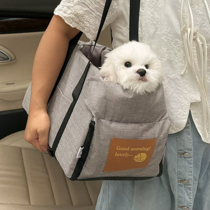 Siege auto chiens sac de voyage sécurisé